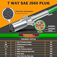 Vista 7 de Kit de líneas de aire para camión semirremolque de 15 pies con kit de resorte tensor de 2 piezas y acoplamientos rápidos con soporte y manijas 3