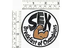Sex Breakfast of Champions Iron-On Patch for a Strong Statement