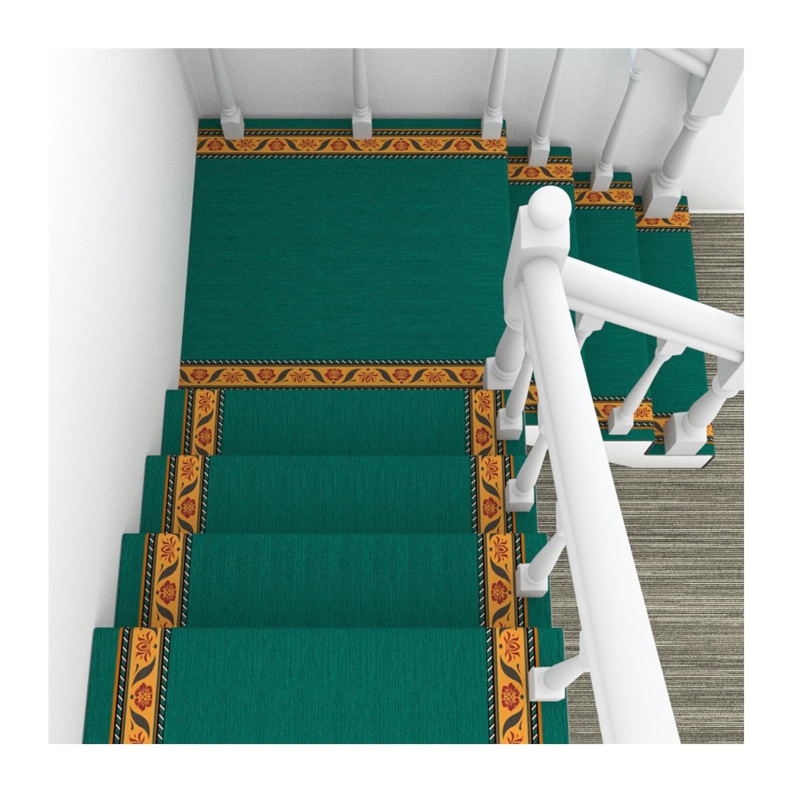 Alfombra para escalones: alfombrilla autoadhesiva de rollo completo para escaleras seguras
