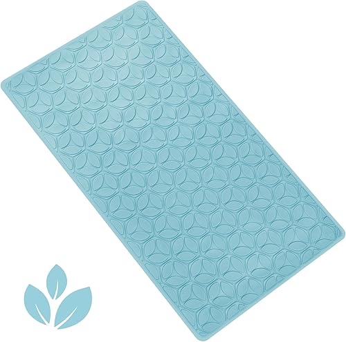 Miniatura 15 de WRISIN Alfombrilla de Bañera Antideslizante con Ventosas - 100% Goma de Baño Texturizada para Bañera y Ducha de Seguridad - Suave al Tacto - Libre