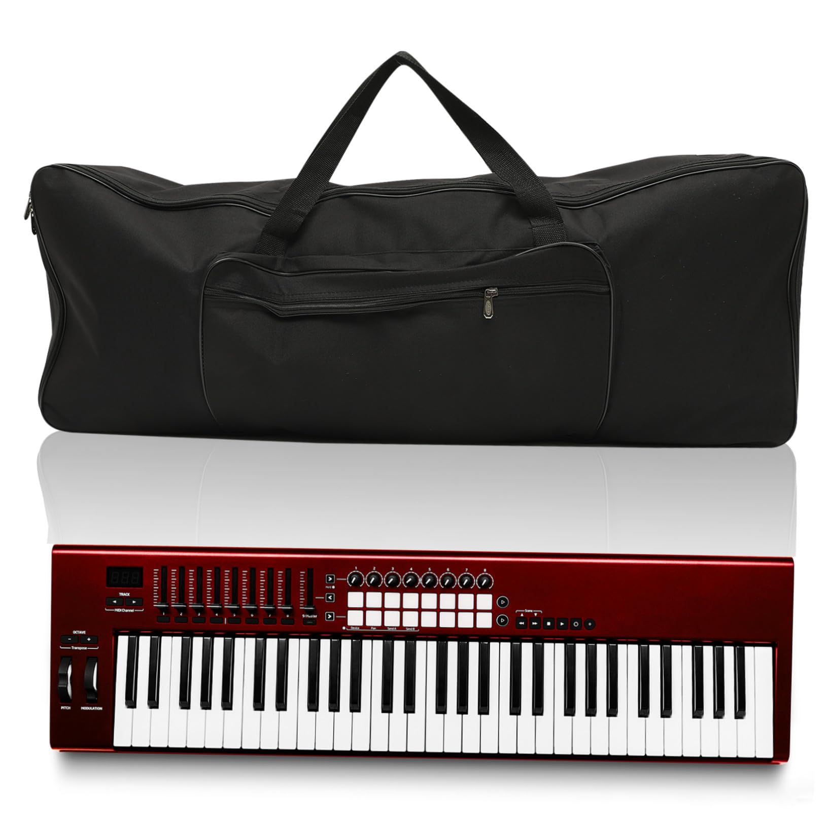 Borsa per Tastiera Elettronica 61 Tasti Oxford Nera