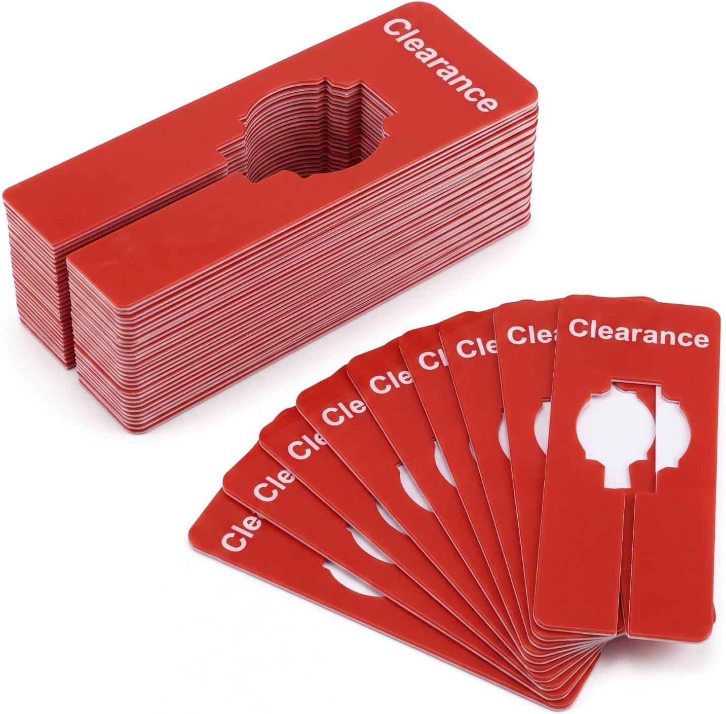 Novabright 25 Pcs Clearance Clothing Rack Size Dividers, for Retail Store