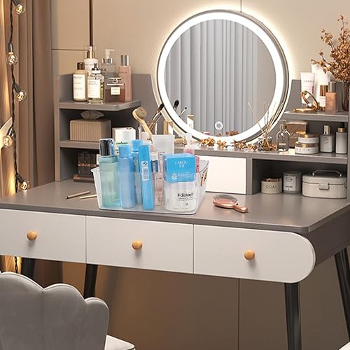 Miniatura 6 de Ortodayes Paquete de 4 cubos organizadores transparentes de despensa, organizador de armario de cocina, nevera, cesta