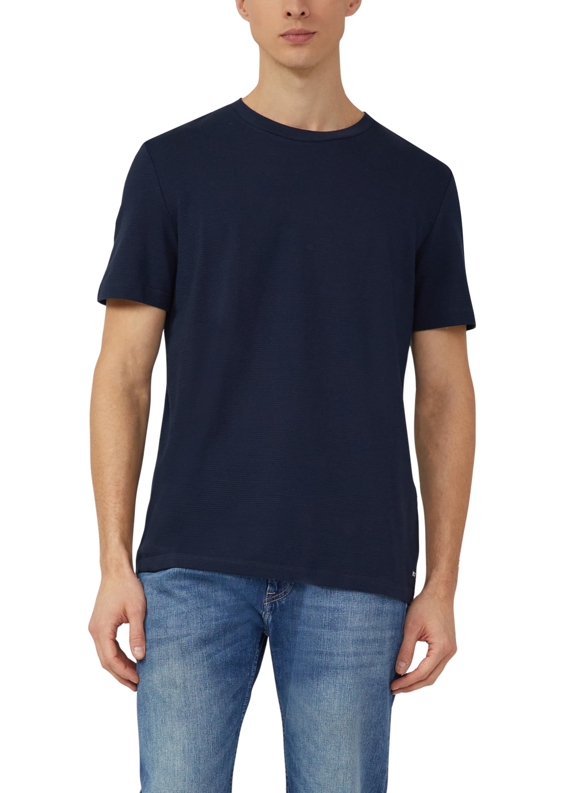 s.Oliver Strukturiertes T-Shirt aus Baumwollmix