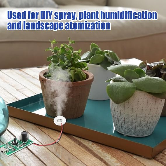 8 Pcs Atomization Disc, DC 5V USB Humidifieration Atomization Disc Mirco Interface, Atomization Disc Mist Maker, Atomization Module with Timing Switch for DIY Home