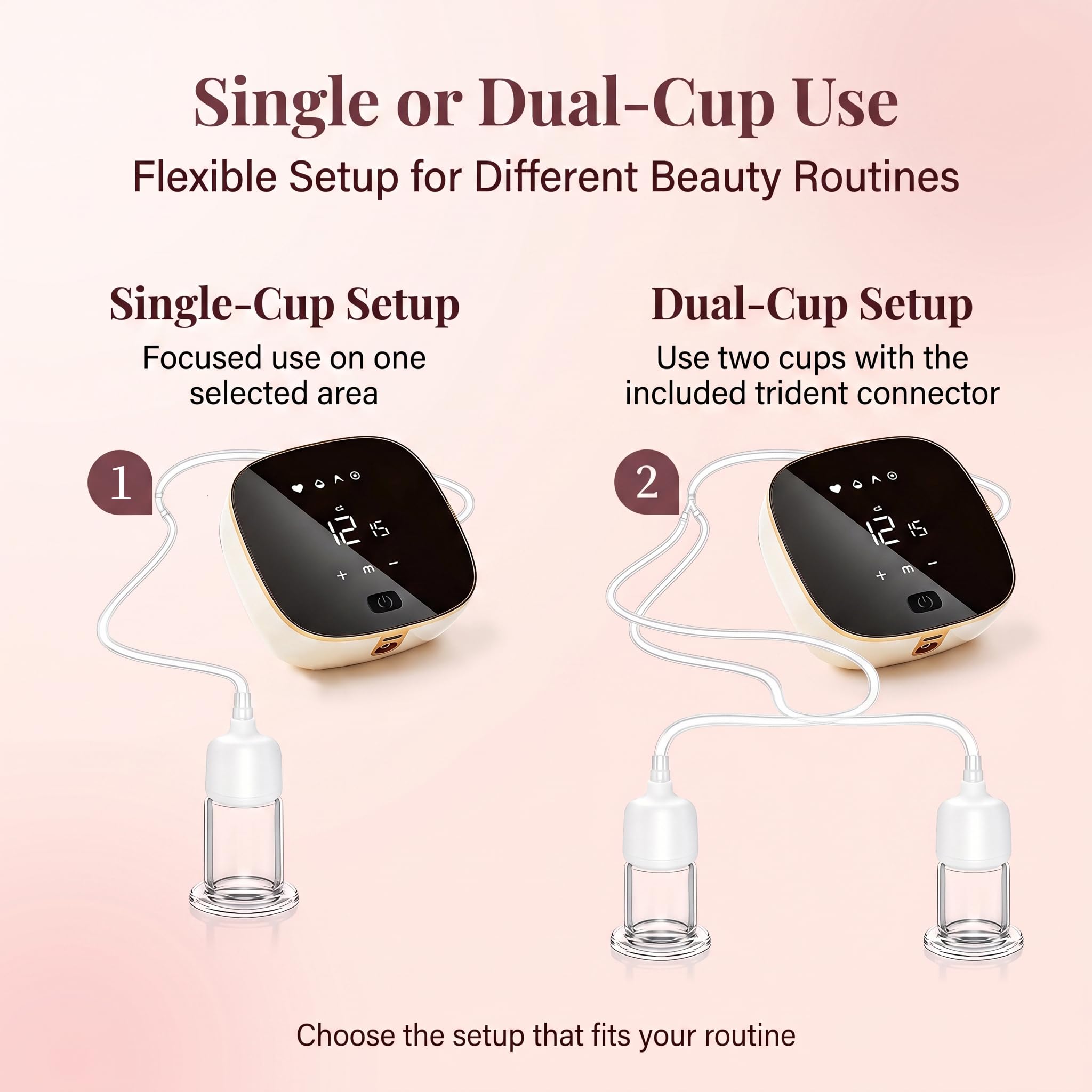 Juego de ventosas faciales eléctricas, herramienta de masaje Gua Sha 3 en 1, 6 vasos de vidrio