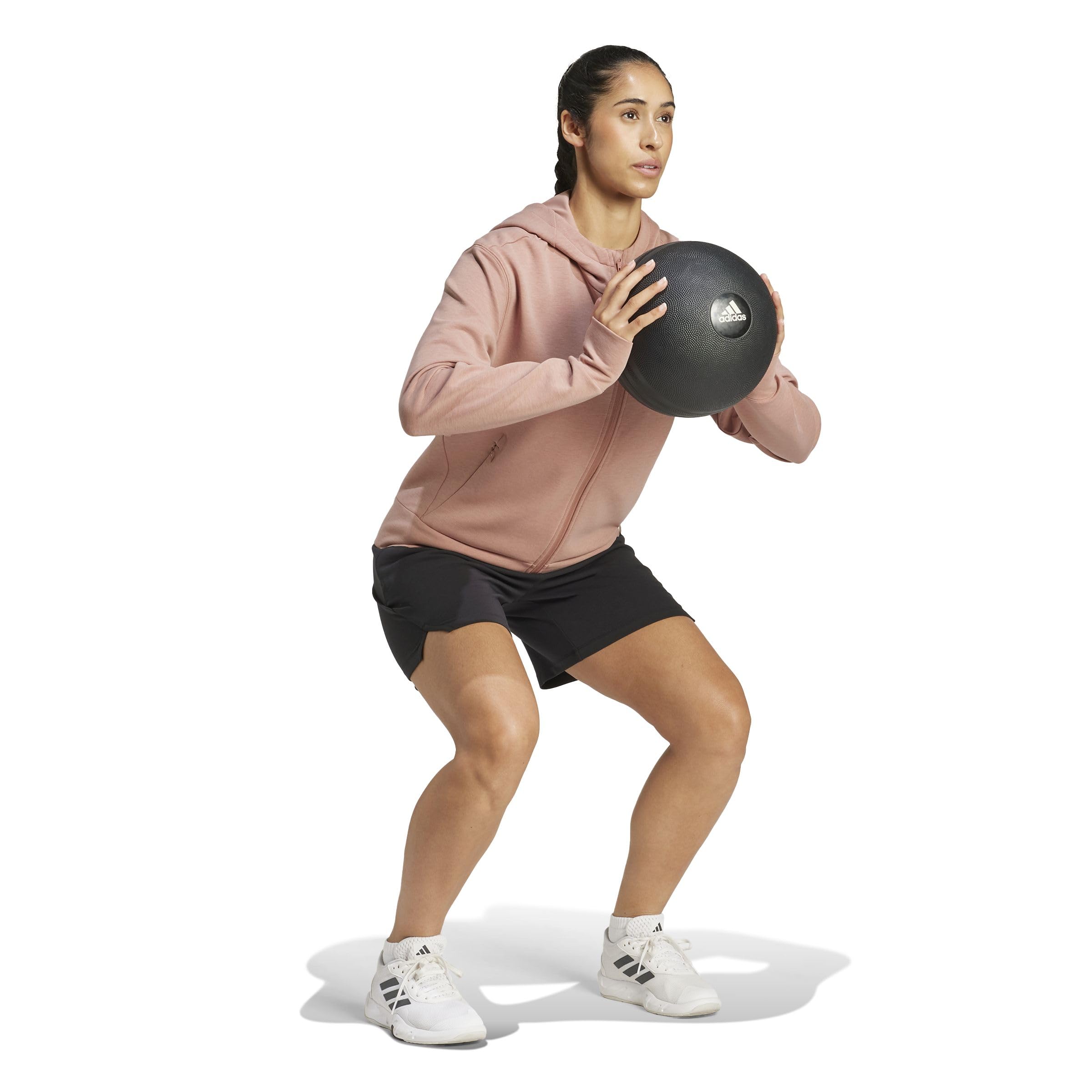 Adidas - D4t Workout Warm Up, Pantaloncini Donna