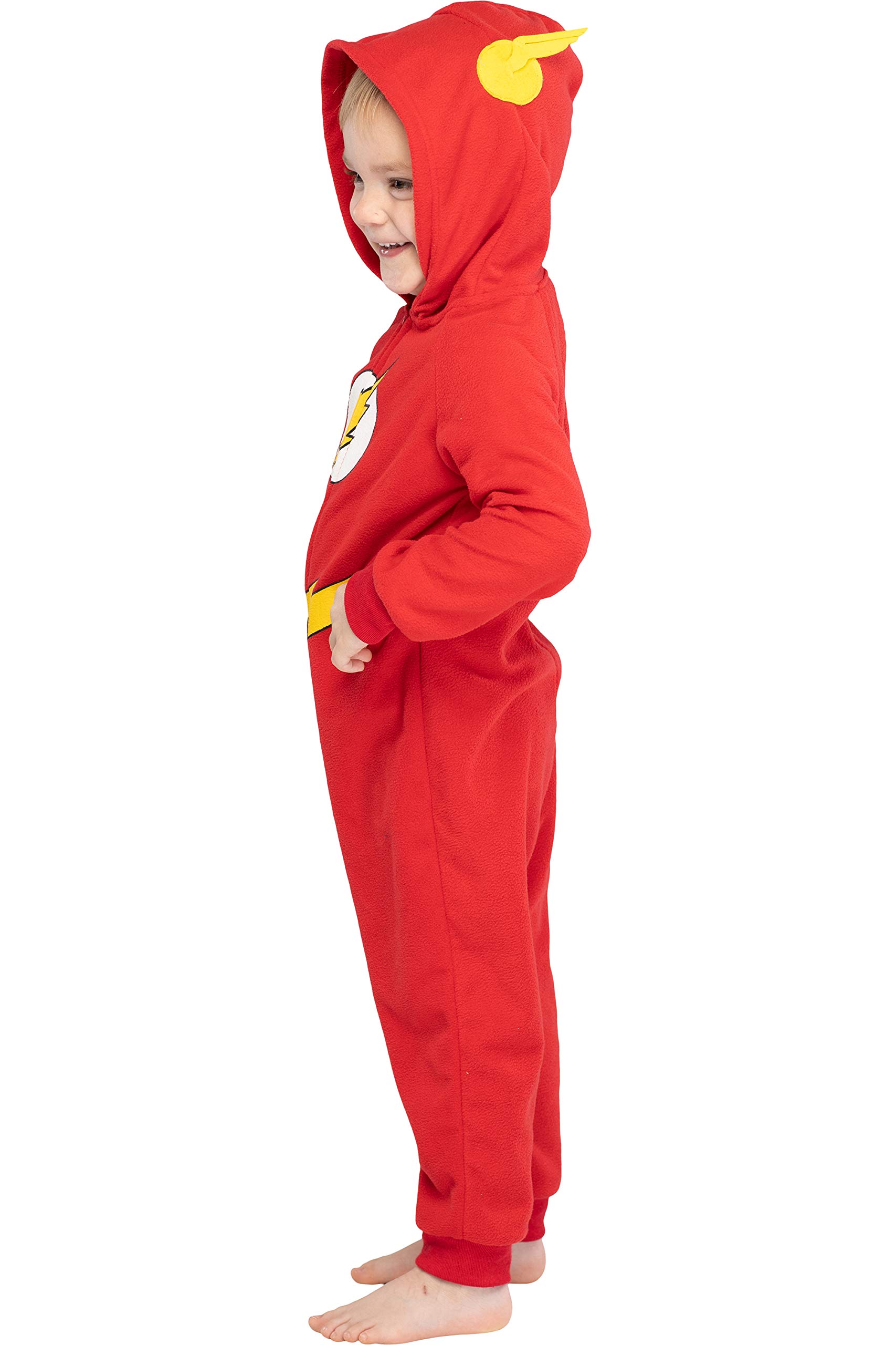 DC Comics Big Boys' personaje superhéroe encapuchado Europea TRAJE TRAJE Pijama Footless