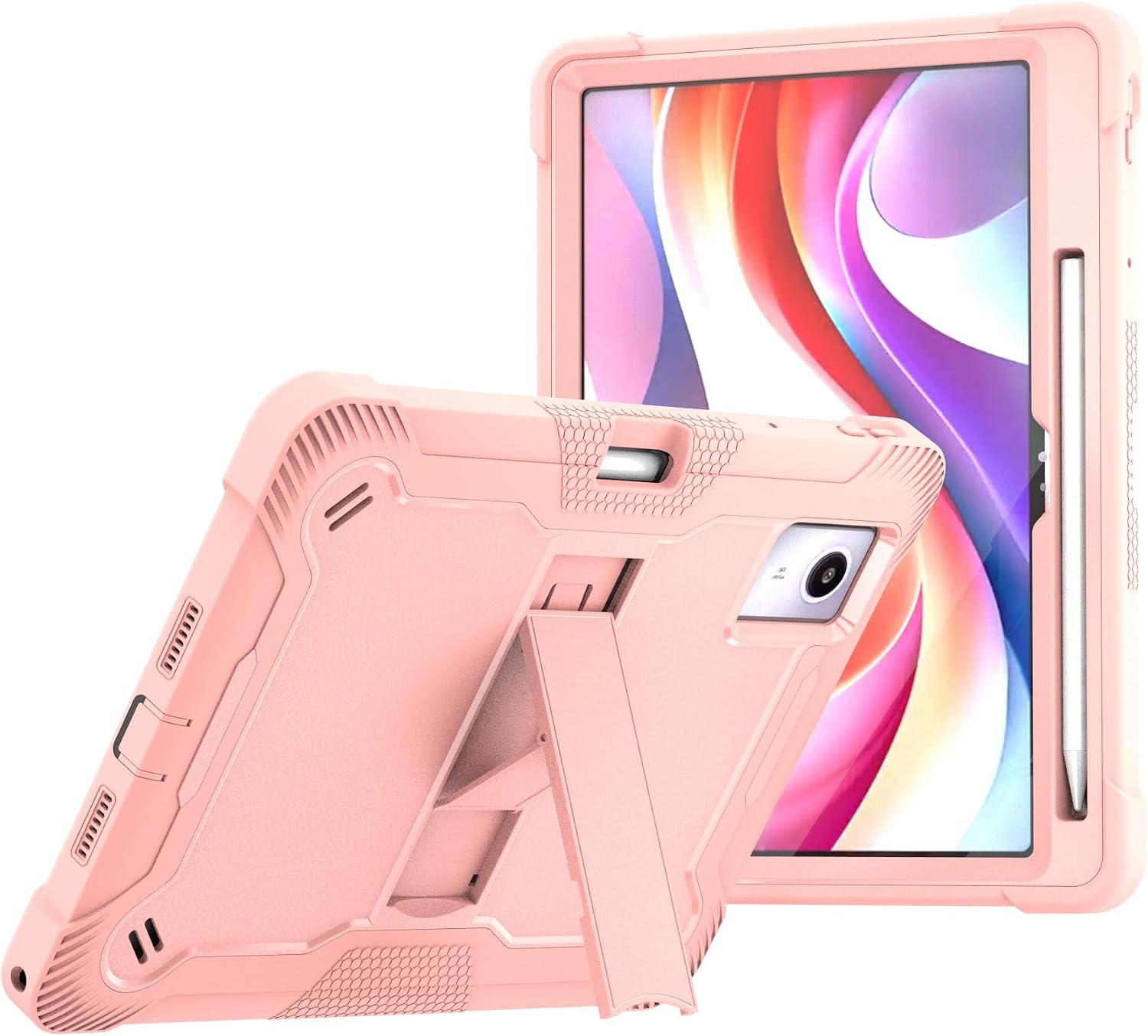 Case Compatible with Lenovo idea Tab 11 2025/Tab K11 Gen 2 Tablet, 11 inch with Stand Anti-Shock Dual Layer Case for Lenovo idea Tab 11-Rose Gold for Motorola Moto pad 2026 image 2