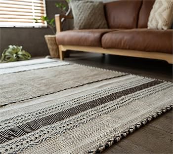 Amazon | サヤンサヤン 手織り アジアン エスニック ラグ インド