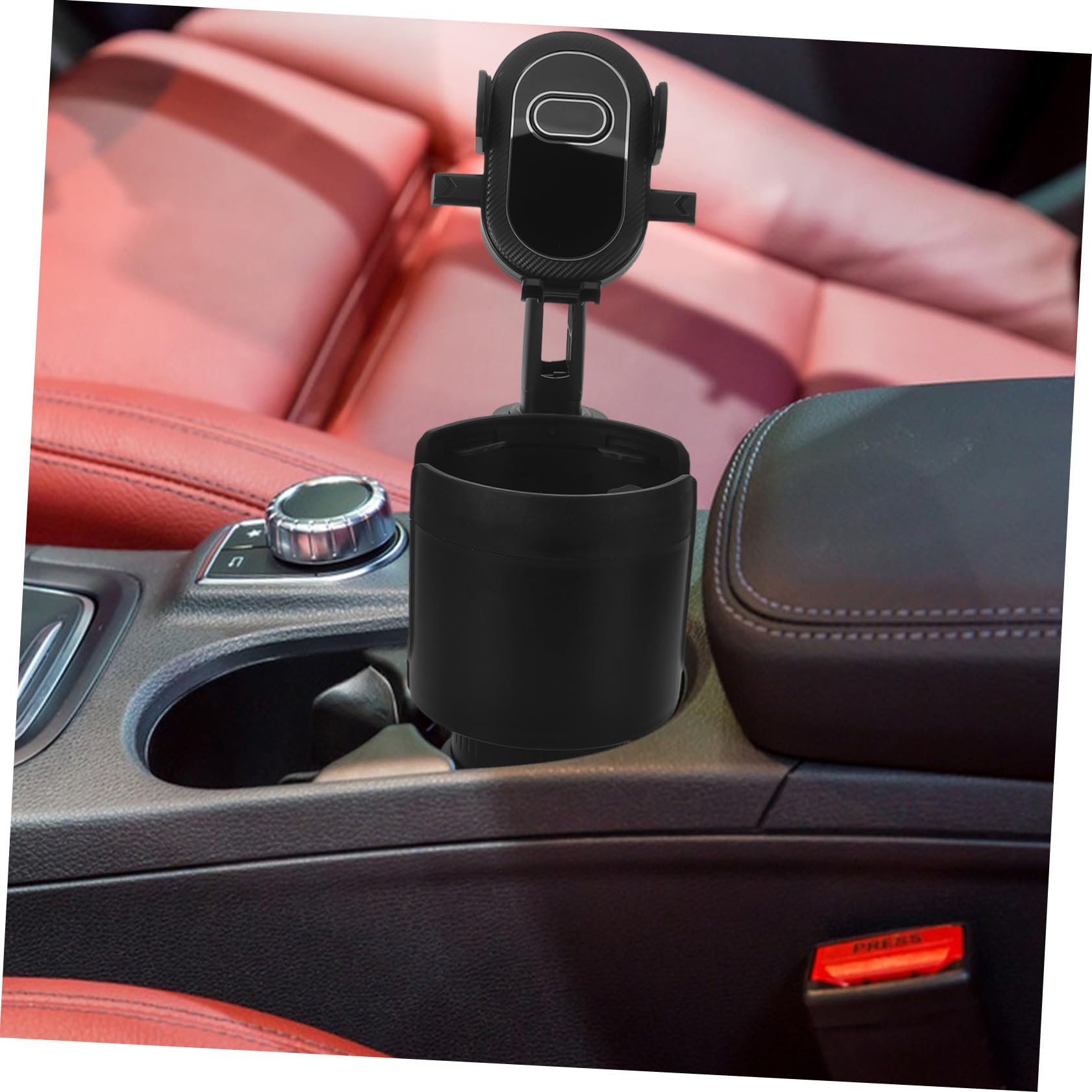 Gadpiparty Supporto Telefono Auto Porta Tazza Supporto Cellulare Auto e Porta Bicchiere Design Salvaspazio per Smartphone e Bevande e Suv