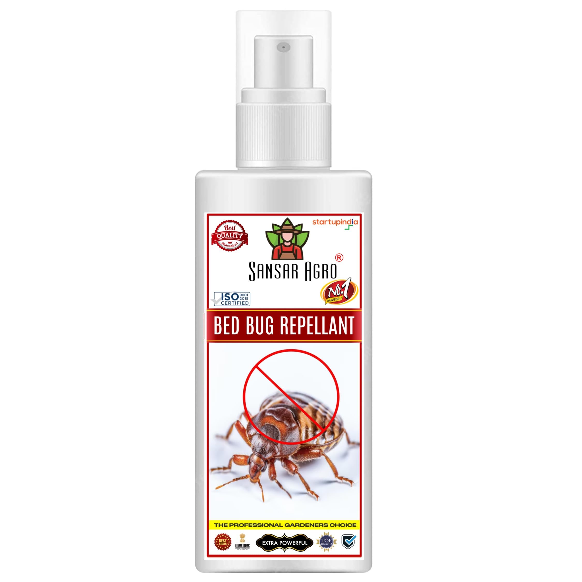 Sansar Agro® Bed Bugs Repellant Spray | Ready to use | Long Lasting Protection | Irritant-Free | Eco-Friendly | Non-Toxic & Biodegradable | Pet-Safe | Chemical Free (15 days Protection) (100 ml)