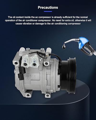 Miniatura 301 de ECCPP Compresor de CA 2001-2006 apto para Hyundai Santa Fe 2.7L Compresor de CA de enfriamiento rápido con embrague