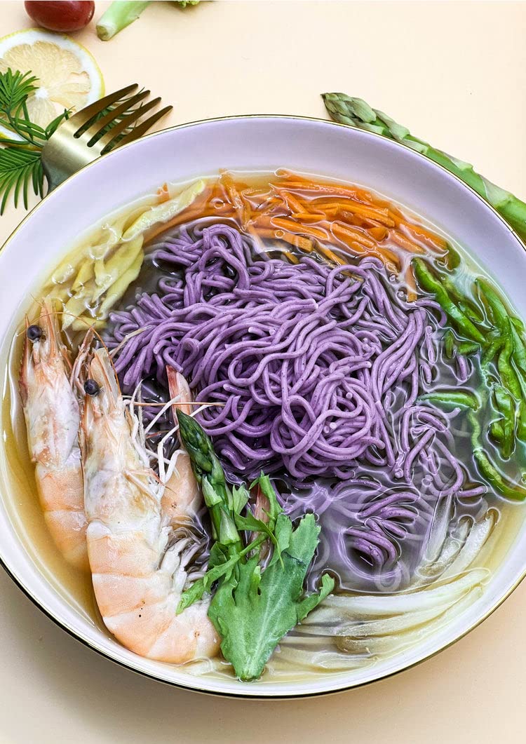Big Green Organic Food- Organic Purple Yam & Millet Ramen, Premium Ube, Gluten-Free, Vegan (3 Pack)