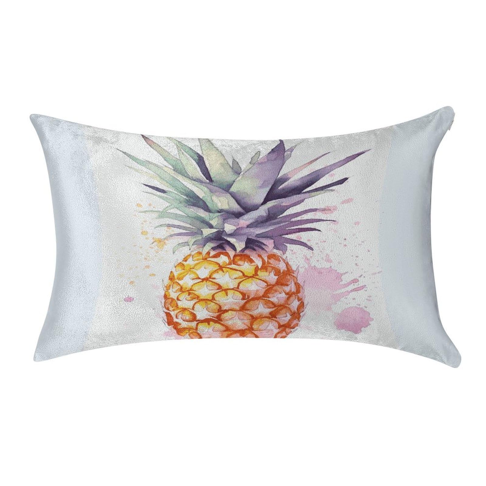 FekiLoot Pineapple Pillow Cover Modern Lumbar Pillow Covers Easy Care Velvet Pillowcase Super Soft Cushion Case Rectangular Throw Pillow Cover for Couch Sofa Bedroom Car Decor