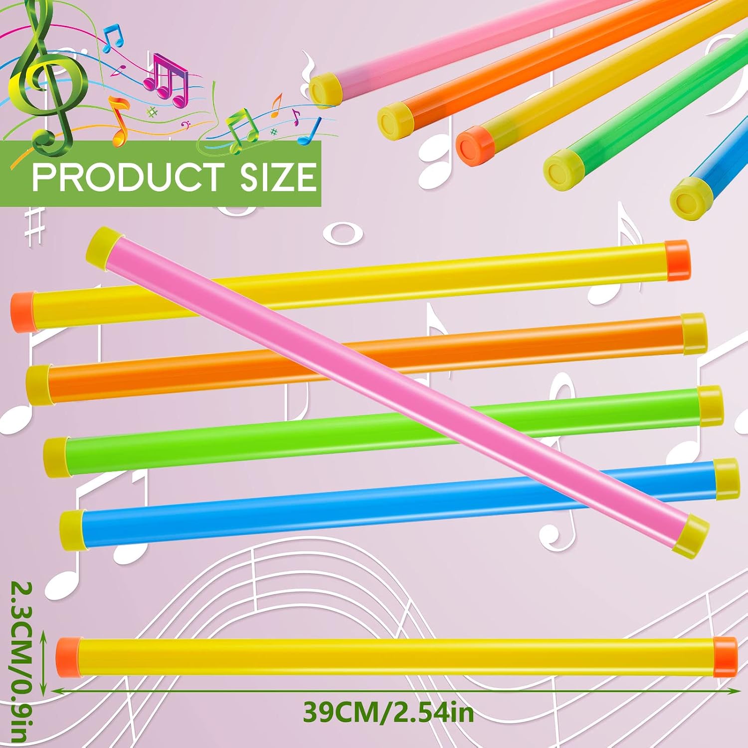 Chivao 10 Pack Groan Tube Noise Maker Sticks Funny Sound Tube,Vivid | Colorful Groan Tube, Novelty Party Favors for Kids and Adults, Christmas, Birthday, Pranks, Outdoor, Games