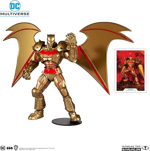 Miniatura 3 de McFarlane Toys DC Multiverse Hellbat Gold Edition Figura de acción de 7 pulgadas