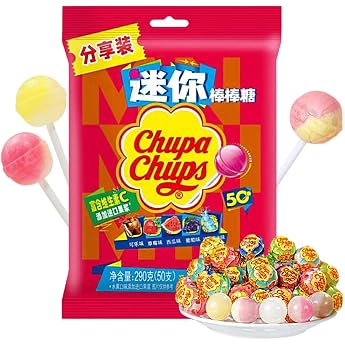 Mini Stick Candy Assorted Fruity Rich Flavor Lollipops Stick Candy Treats Snacks Funny Candy Candies 50 pieces