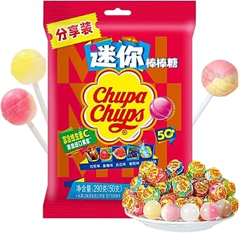 Mini Stick Candy Assorted Fruity Rich Flavor Lollipops Stick Candy Treats Snacks Funny Candy Candies 50 pieces