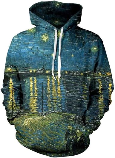 Van Gogh The Starry Night Hoodie Men 