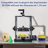 DEEPLEE PLA Filament 1.75mm, 1kg Spool Black. Accuracy ±0.2mm, Perfect Winding, No Jams. Compatible with FDM 3D Printers - 7