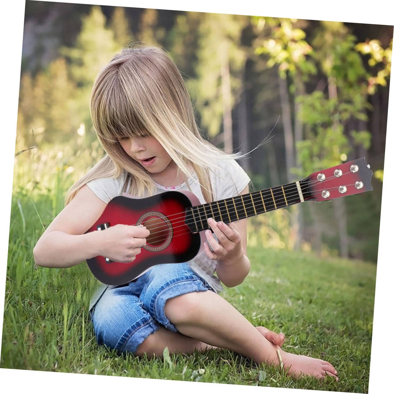 Chitarra per Bambini Principianti 21 Pollici in Legno