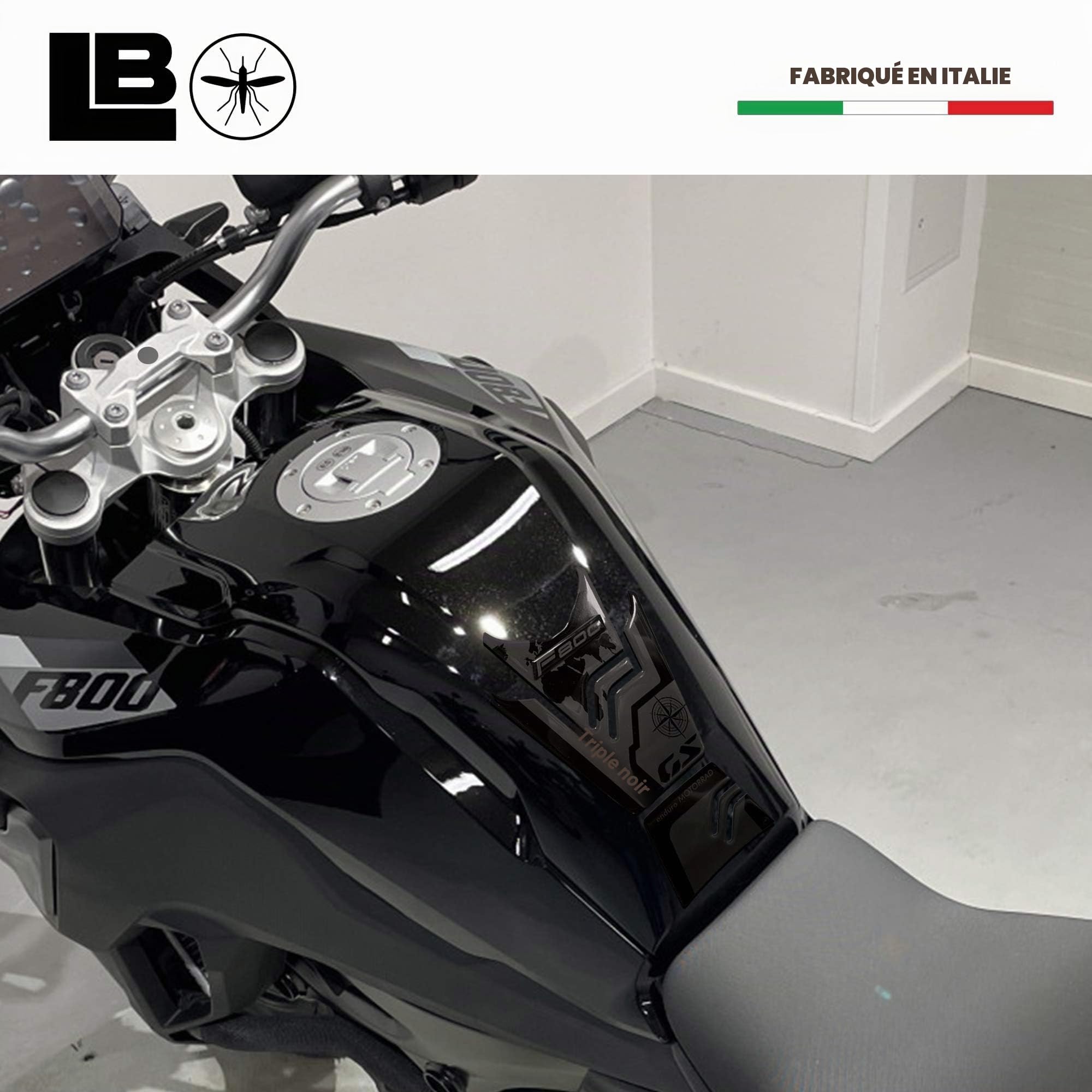 labelbike - Autocollant 3D Moto Réservoir Protection et Décoration en Résine Compatible avec BMW F800 GS 2024