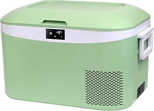Refrigerador portátil de 12 voltios, congelador de automóvil de 13.5 cuartos de galón (12.8 litros), enfriador de compresor 12V24V CC 110240 voltios