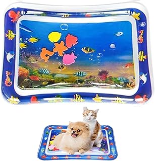 CHENRI Water Mat for Cats, Sensory Water Play Mat for Cats, Water Mat Sensory Toy, Summer Water Play Mat, Interactive Cat Toy, Water Mat for Cats, Dogs (B) product image