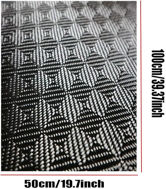 Carbon Fiber Fabric Cloth 280g/m2 Jacquard Cloth 3k 20 * 20 Square Twill Width50cm, Long100cm