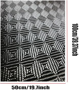 Carbon Fiber Fabric Cloth 280g/m2 Jacquard Cloth 3k 20 * 20 Square Twill Width50cm, Long100cm