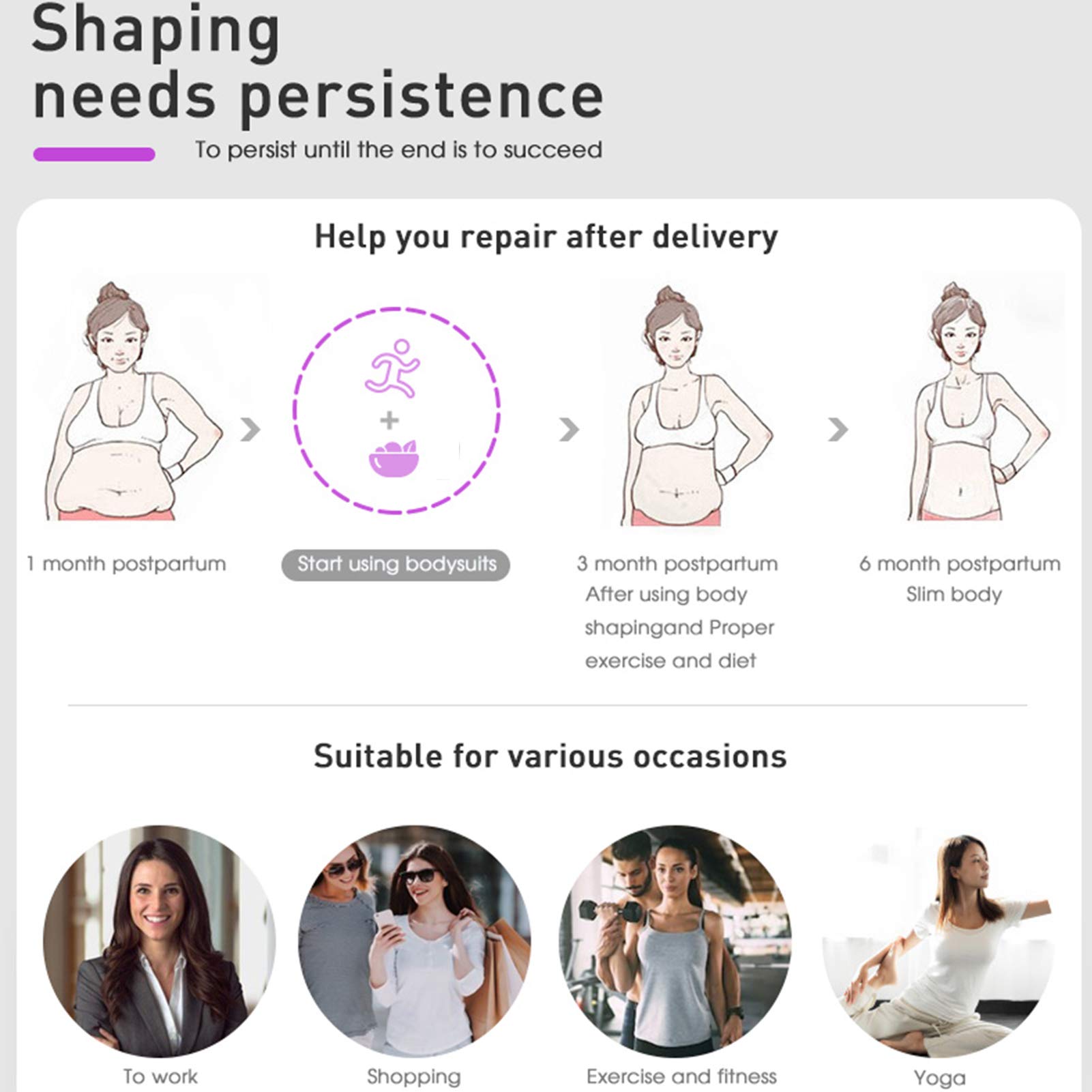 Shapewear di alta qualità for le donne, la tuta del trainer della vita, la biancheria intima di sollevamento del culo di shaper del corpo(Size:3X-Large)