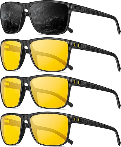 Miniatura 44 de Gafas de sol polarizadas para hombre, anteojos de sol polarizados con protección UV, lentes de sol ligeras para conducir, pescar, jugar al golf