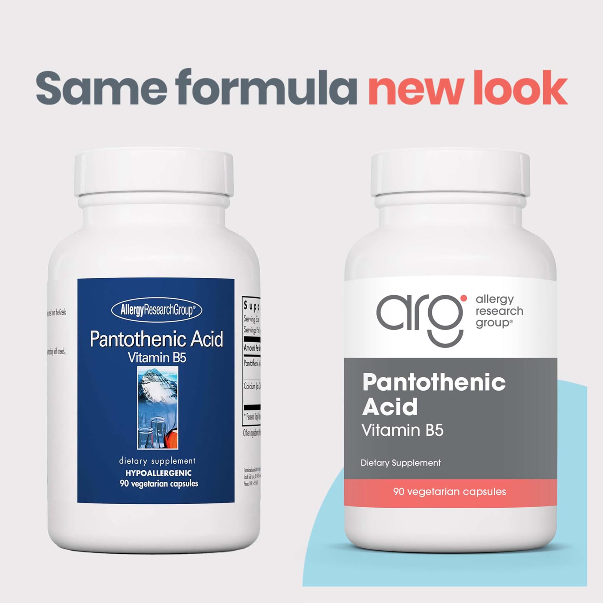 ARG Pantothenic Acid 500 mg Vitamin B5, Metabolic, 90 Count — Amazon image 2