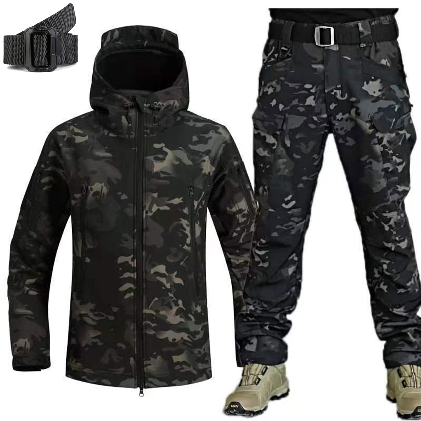 Camouflage Jacke Herren - Wasserdichte Militärjacke Für Outdoor & Jagd