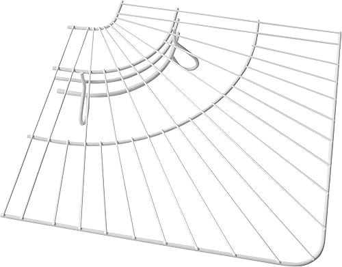 Rubbermaid Commercial Products FreeSlide Estantería de alambre, 16 pulgadas, color blanco, organizador y almacenamiento de armario, estantes