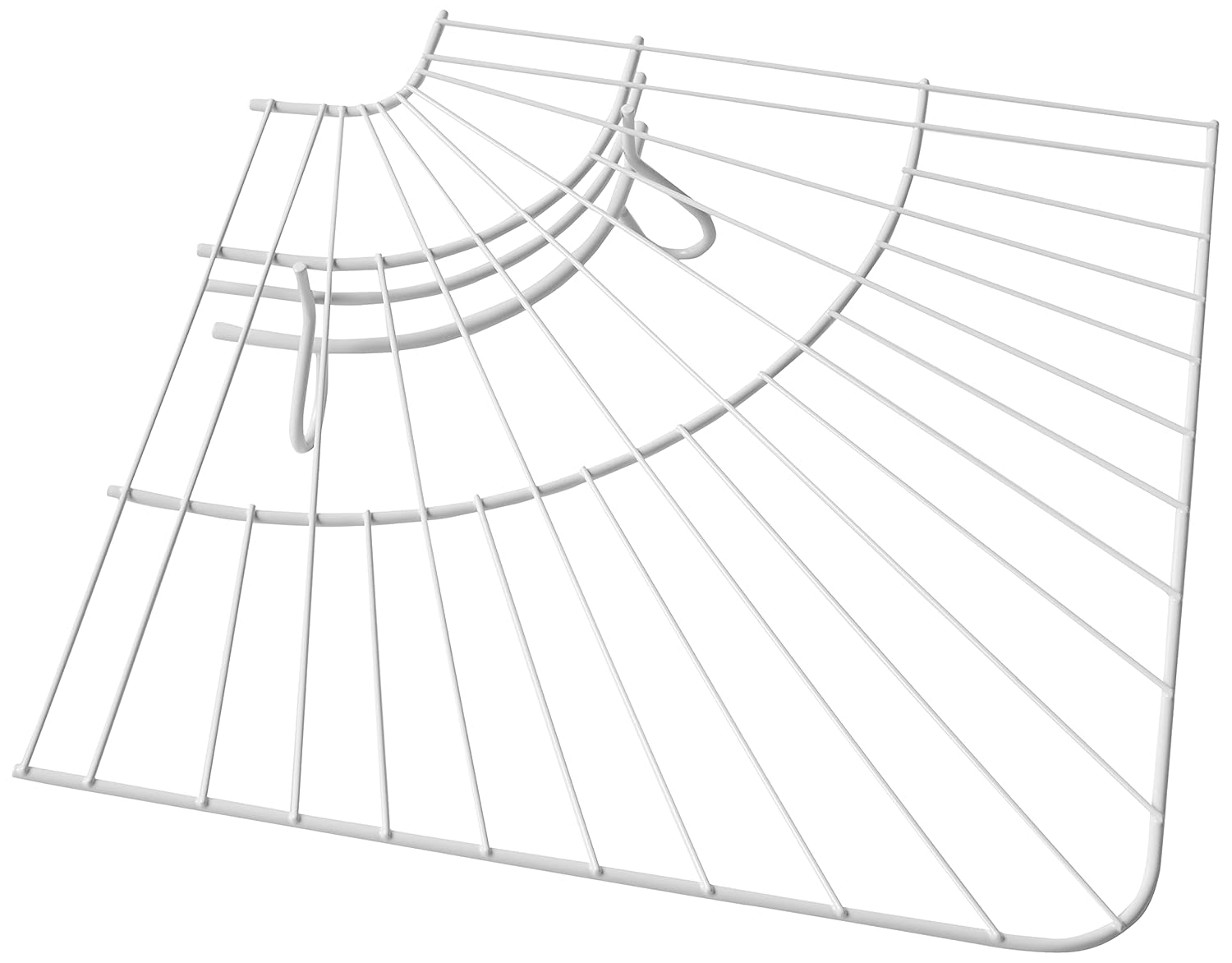 Rubbermaid FreeSlide Wire Shelving, White, 16inch Corner (FG3G4000WHT