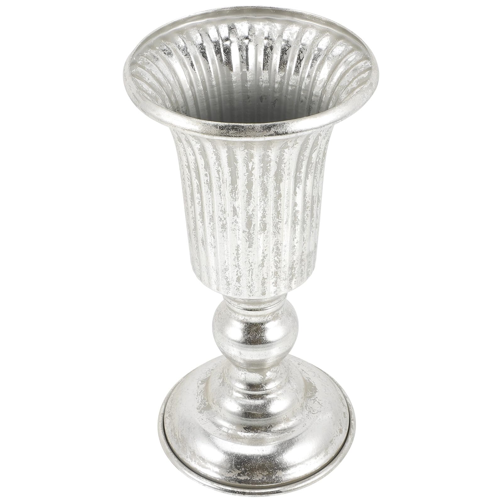 Pot de fleurs en fer forgé doré vintage retro de table