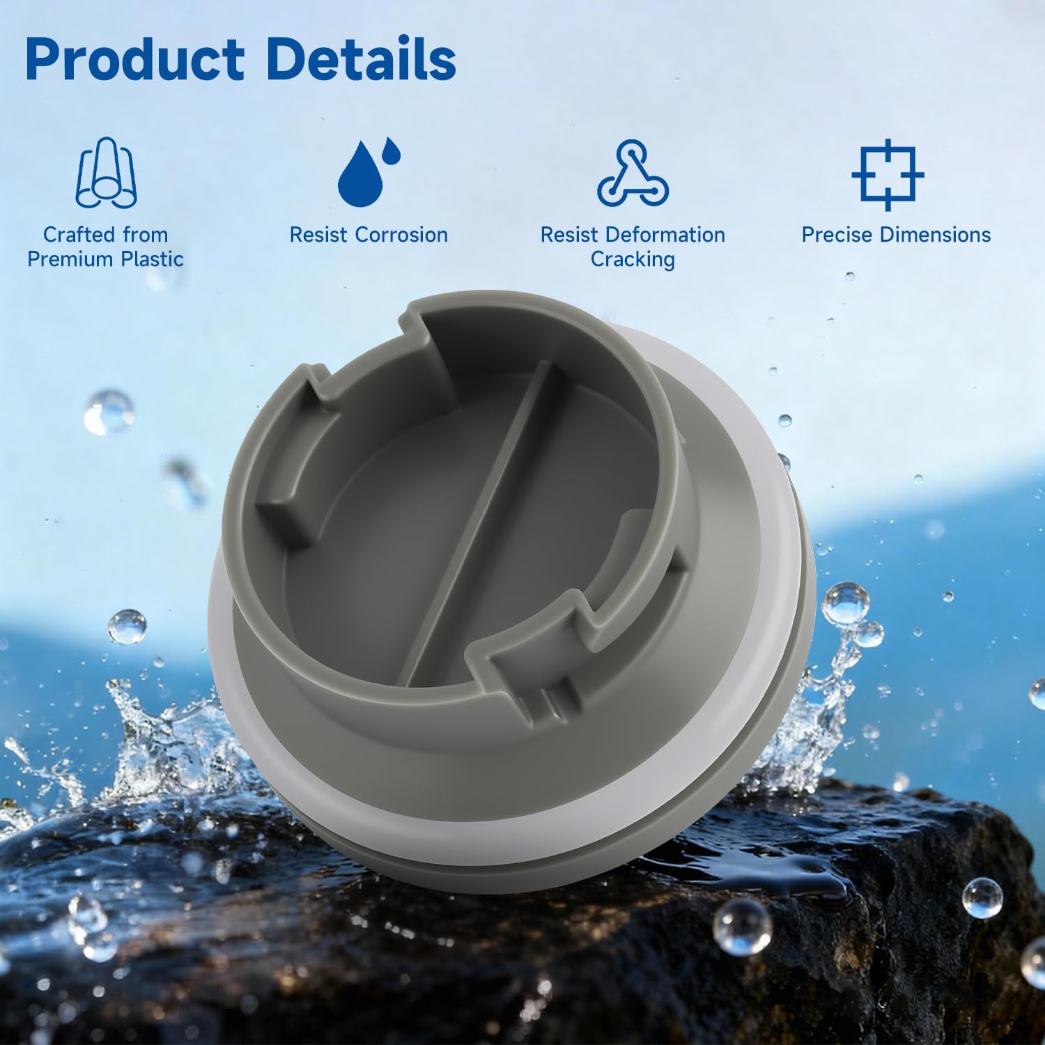 Dishwasher Rinse Aid Cap Replacement Rinse Aid Cap Compatible with Whirlpool KitchenAid IKEA Amana Jenn-Air Dishwasher Replace#: W10524919 WPW10524919 W10524923