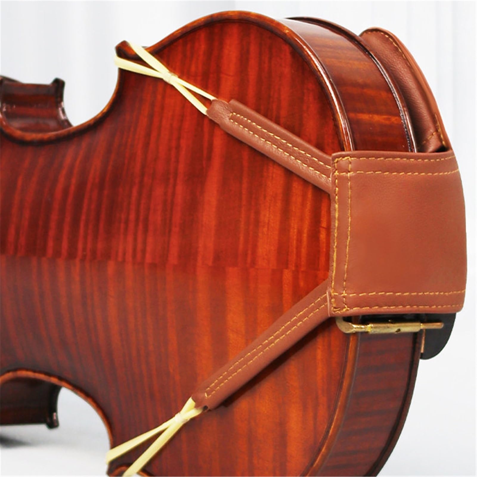 Spallaccio Per Violino Morbido Poggia Violino In Pelle Di Pecora | Questo poggiaspalla può migliorare il comfort di gioco(Brown 1/16-1/8)