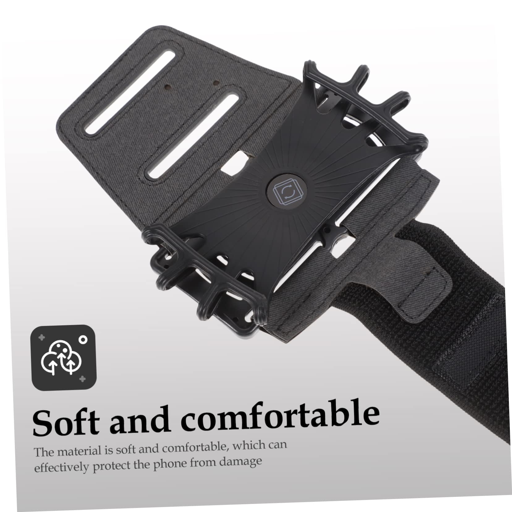 OSALADI 4pezzi Bracciale Per Telefono Sportivo Supporto Per Cellulare Da Polso Portacellulare Per Corsa e Attività All Aperto Design Rotante Gradi Alta Elasticità e Comfort