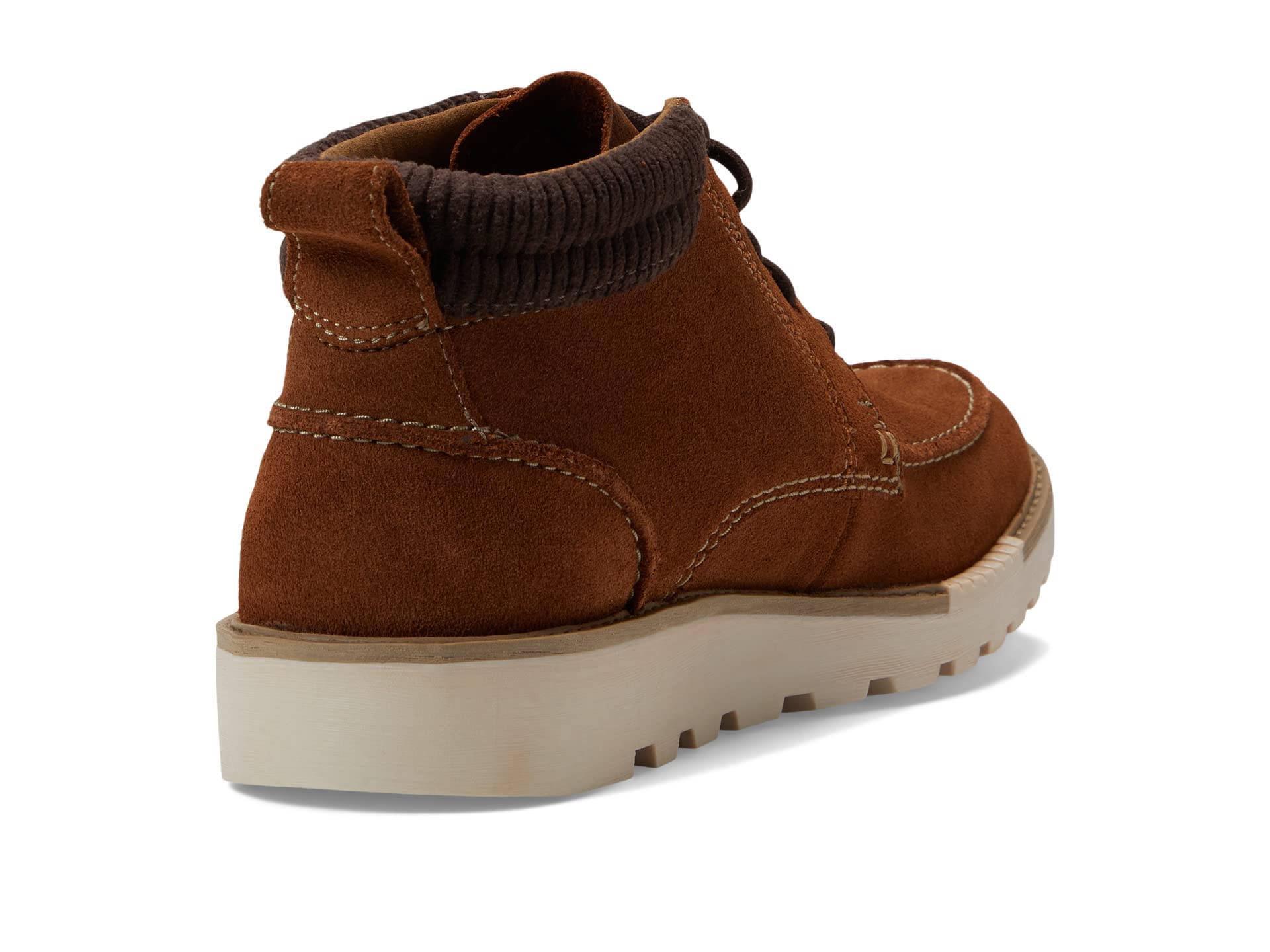 Clarks Men's Barnes Lace Oxford Boot | Tan Leather Ankle Boot With Lug Sole For Outdoor Style