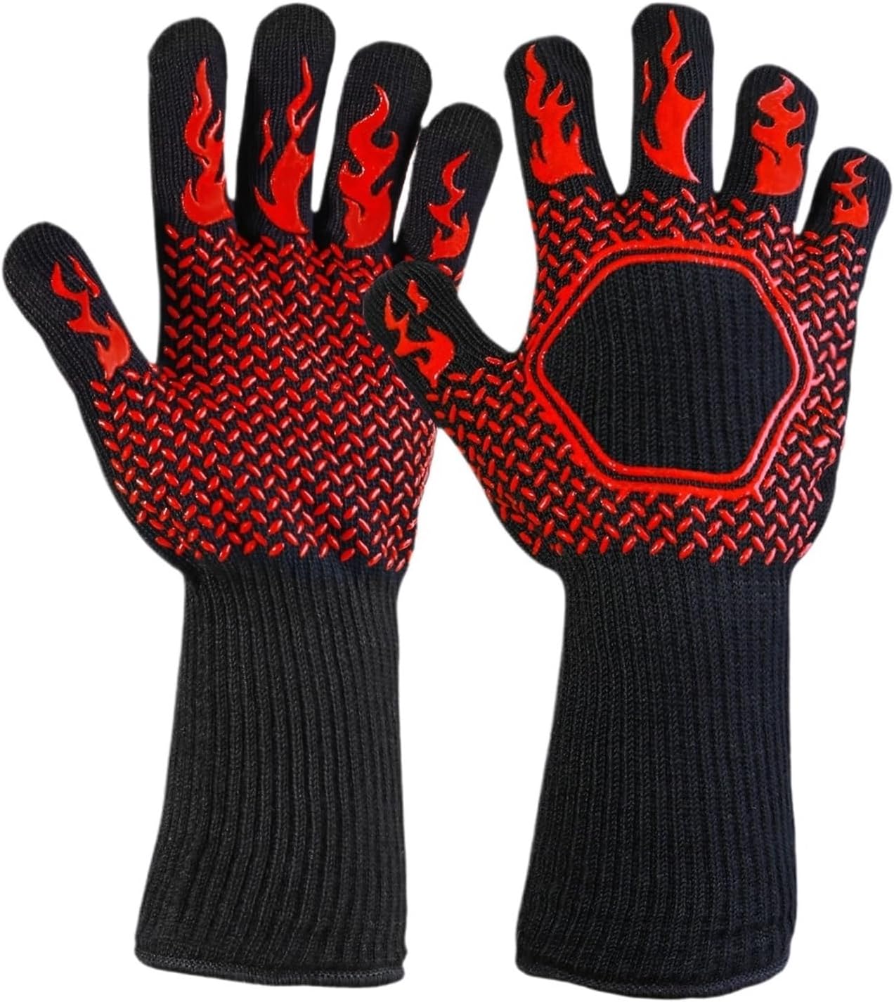 for Baking Cooking Kitchen Accessories Dust-Proof, Heat Resistant Oven Gloves 13.78In Length, Anti-Scald BBQ Grilling