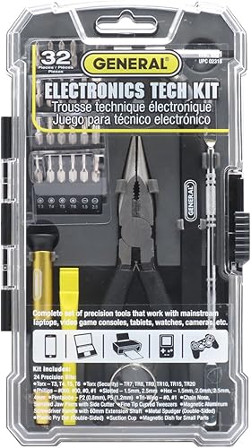 General Tools 661 Electronics Tech Kit de reparación (32 piezas)