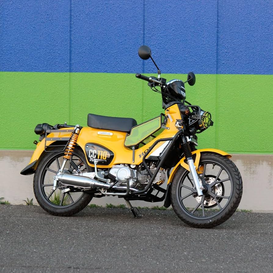 MrQuick製フルエキゾーストモナカ管マフラー　cc110クロスカブ用 マッドマックス クロスカブ110 Mr Quick製 ホンダ CC110 クロスカブ用