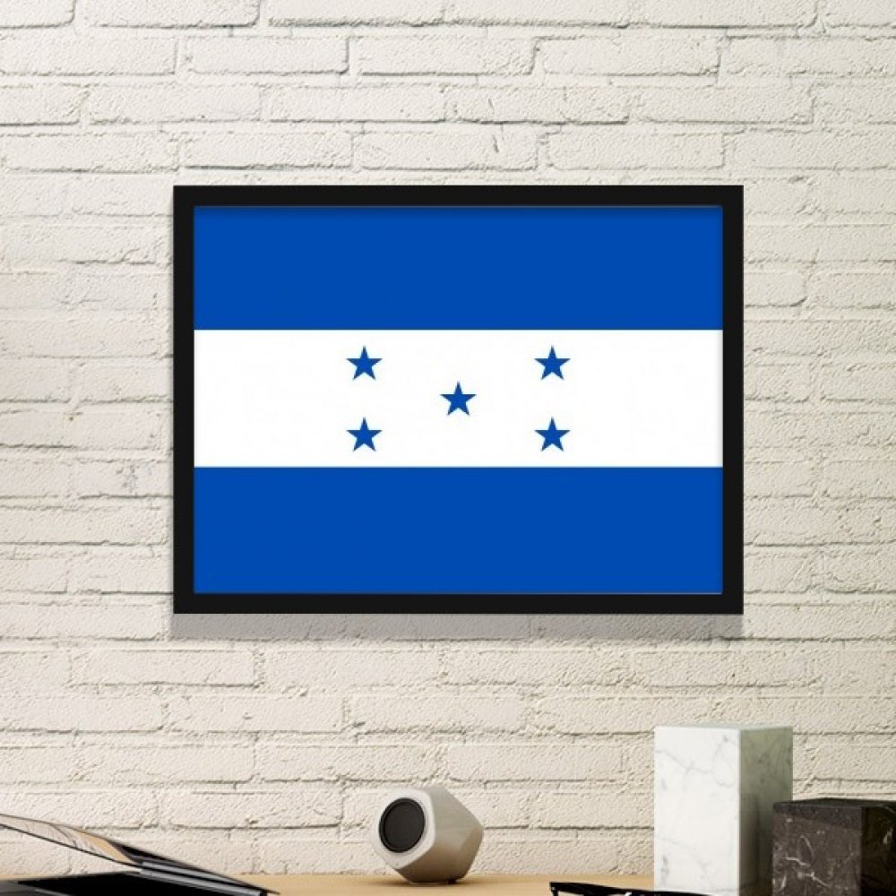 Art mural drapeau Honduras sticker cadre photo noir Amérique Nord
