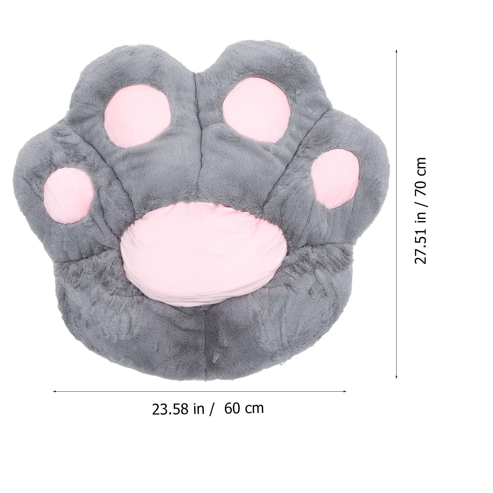 Cojín de asiento semirredondeado con relleno de algodón de polipropileno en forma de pata para una comodidad óptima y cojín de sofá de estilo de dibujos animados adecuado como almohada o
