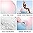 APEXUP Yoga Ball Exercise Ball, Heavy Duty Gym Ball for Fitness, Balance, Core Workout, Physical Therapy (M (19~22) 55cm, Blue Pink)