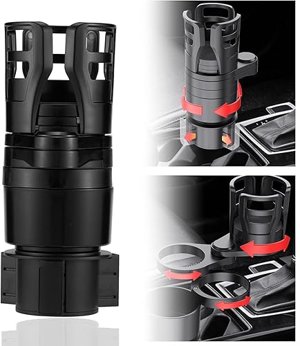 4 en 1 extensor de portavasos de coche multifuncional organizador de portavasos de coche accesorios interiores para bebidas botellas portavasos