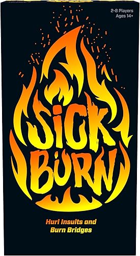 Endless Games Juego de cartas Sick Burn - Combina palabras y frases para insultar a tus amigos, juego de fiesta para 2 a 8 jugadores, a partir de 14
